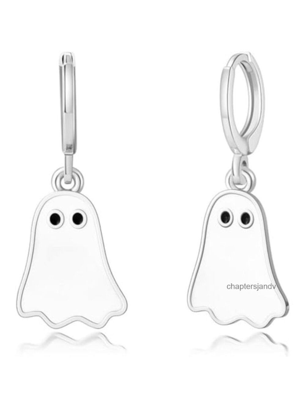 Gold Plated Halloween Ghost Huggie Earrings for Women Cute Funny Jewelry